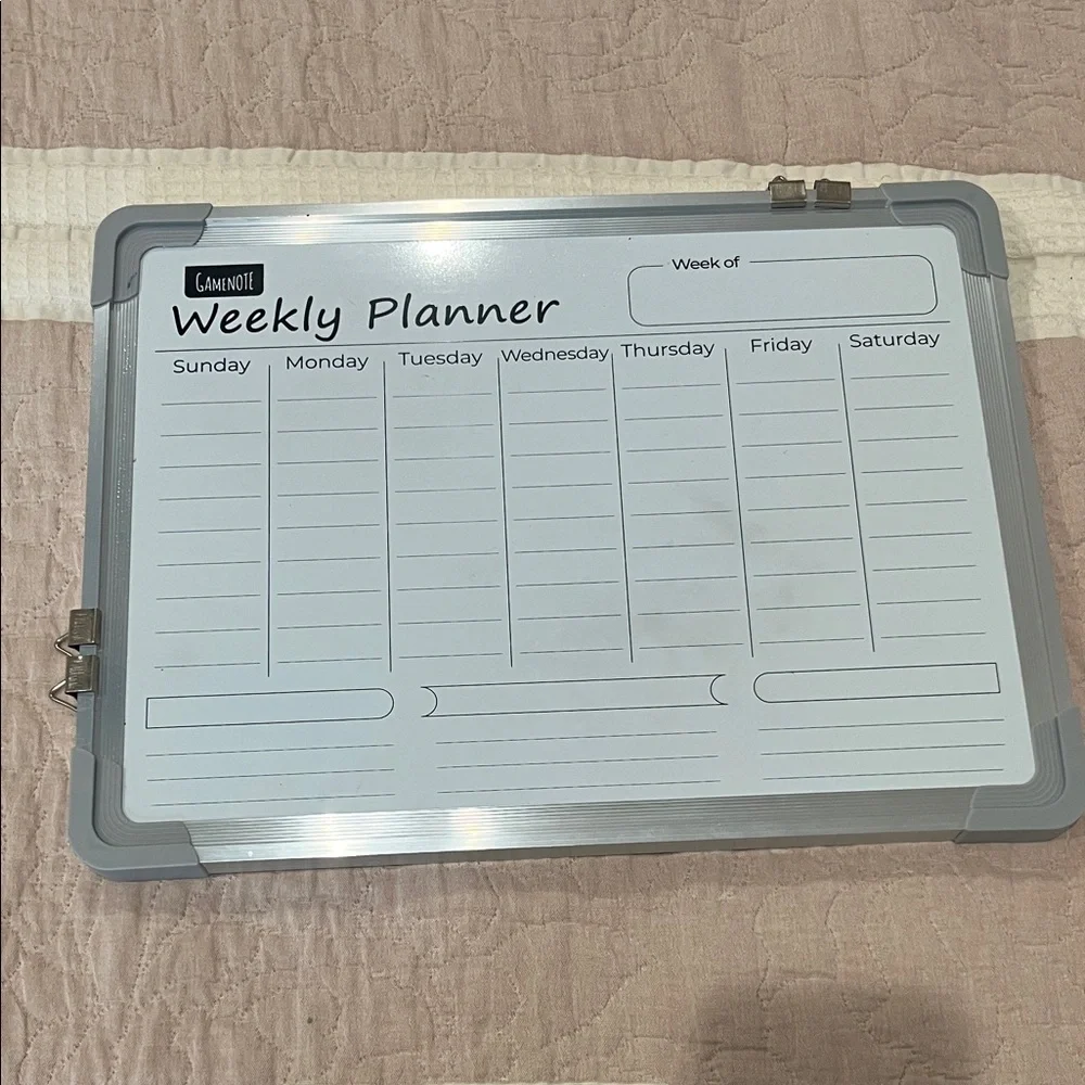 Gray Weekly Planner Board